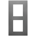 VIMAR - PLACCA 4M (2+2)INT71 VERTICALE INOX SAT.