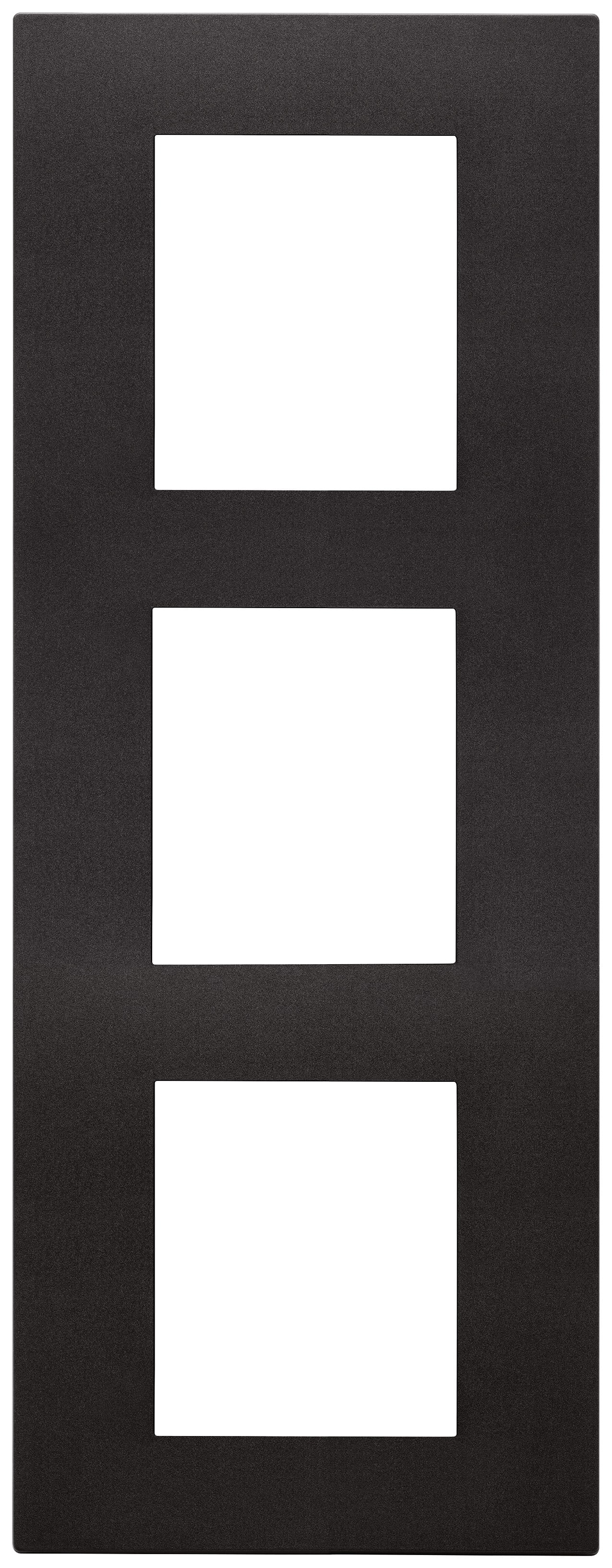 VIMAR - PLACCA 6M (2+2+2)INT71 VERTICALE NERO