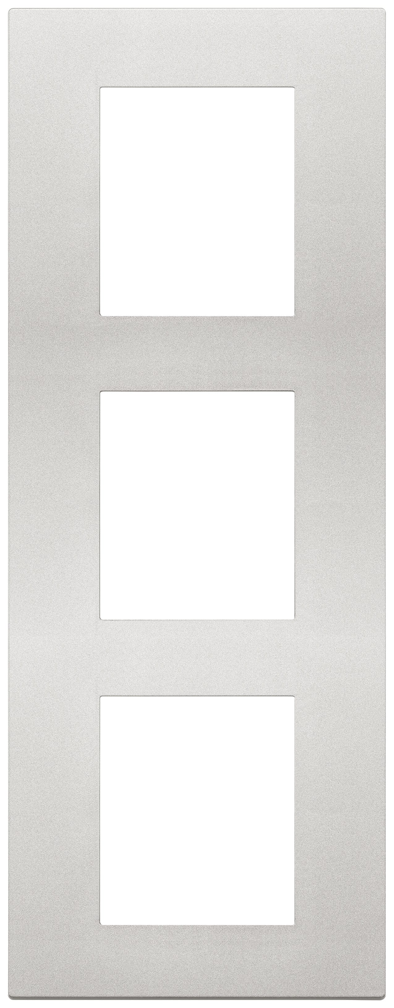 VIMAR - PLACCA 6M (2+2+2)INT71 VERTICALE ARGENTO