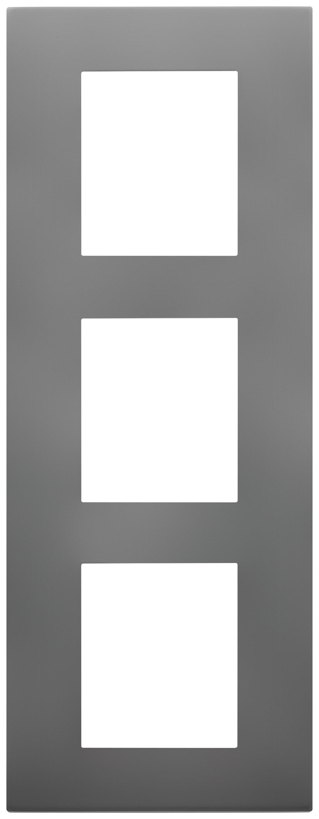 VIMAR - PLACCA 6M (2+2+2)INT71VERTICALE INOX SAT