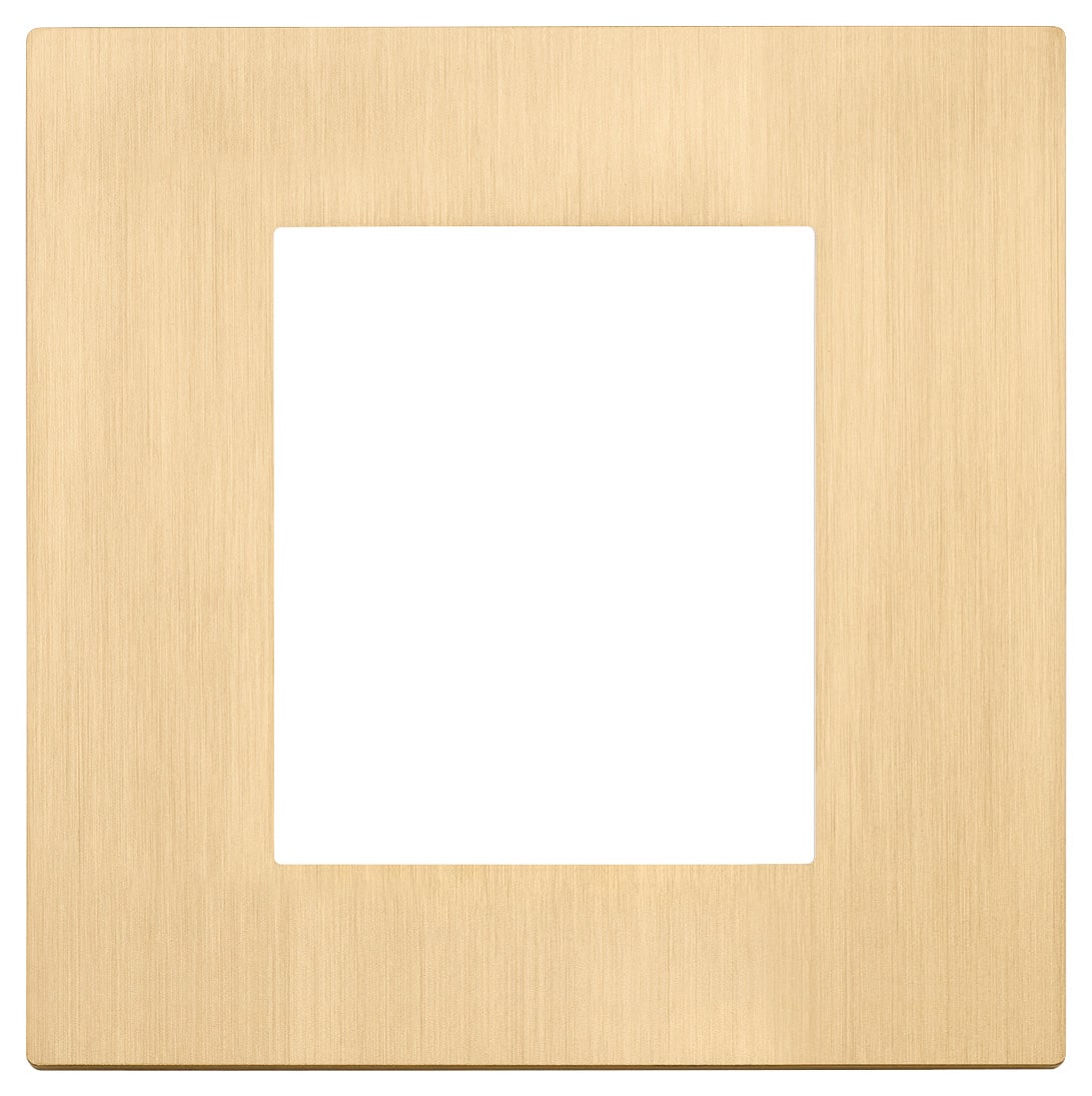 VIMAR - PLACCA 2M BS ORO SPAZZOLATO