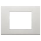 VIMAR - Placca Argento Tecnopolimero Verniciato 3 Moduli