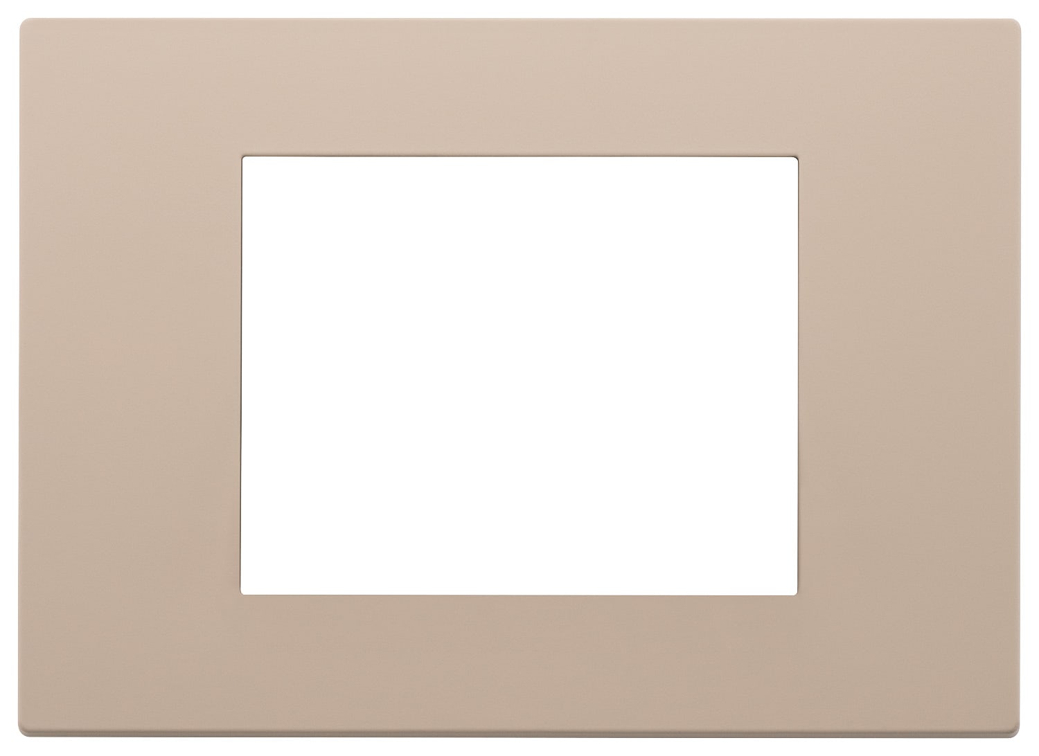 VIMAR - Placca 3 Moduli Tecnopolimero Verniciato Argilla 30653.21