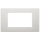 VIMAR - Placca 4 Moduli Argento Tecnopolimero Verniciato 30654.20