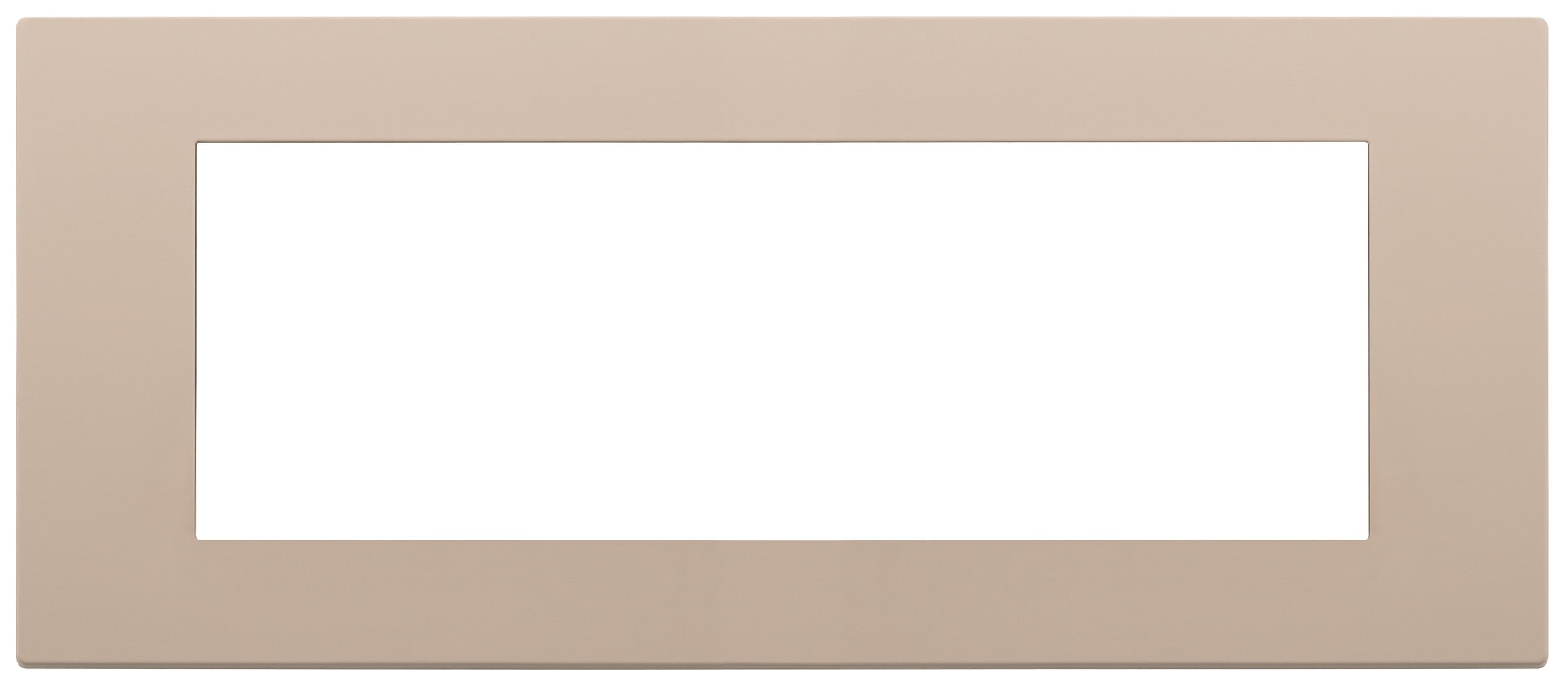 VIMAR - Placca 7 Moduli Tecnopolimero Verniciato Argilla 30657.21