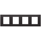 VIMAR - PLACCA 8M (2+2+2+2)INT71 NERO 30669.02