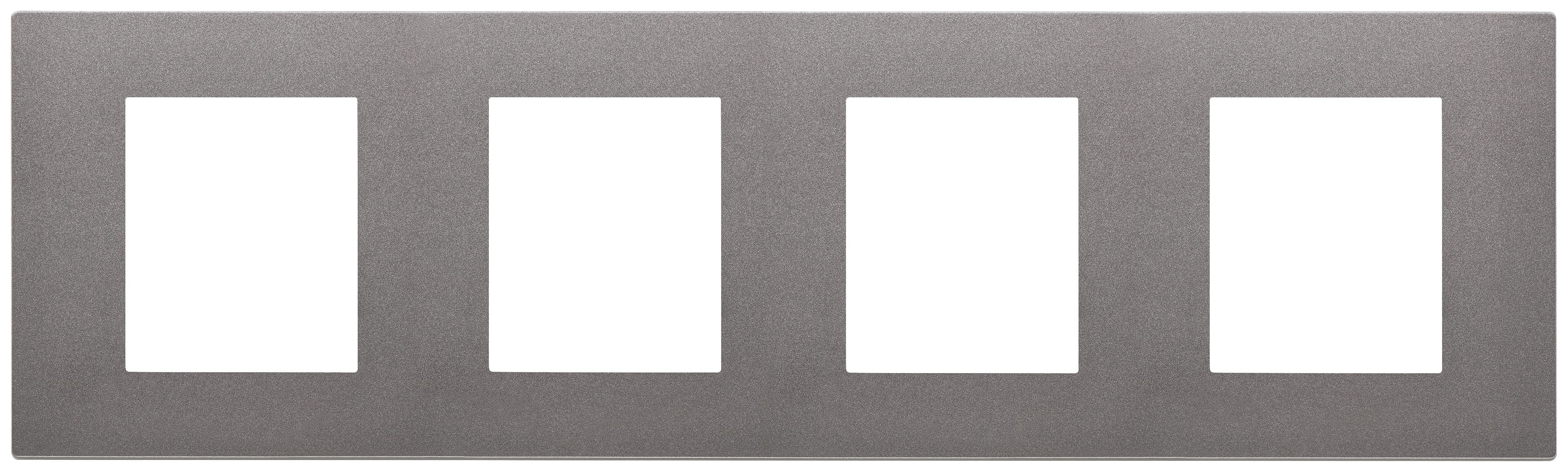 VIMAR - PLACCA 8M (2+2+2+2)INT71 METAL