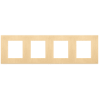 VIMAR - PLACCA 8M (2+2+2+2)INT71 ORO SPAZZOLATO 30669.70.01