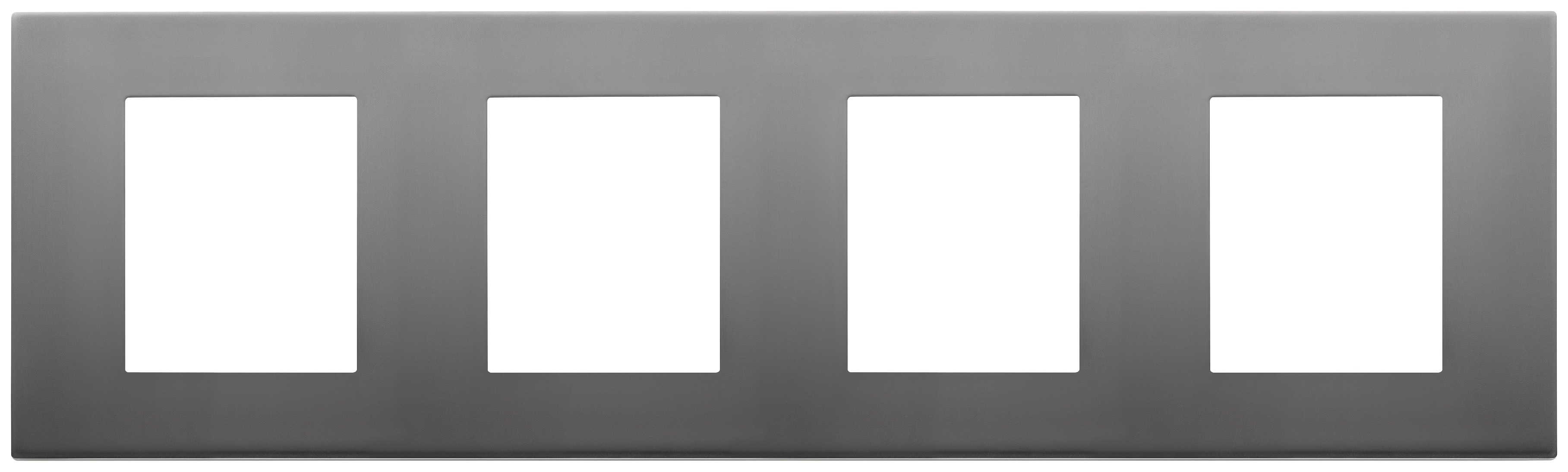 VIMAR - PLACCA 8M (2+2+2+2)INT71 INOX SATINATO 30669.72