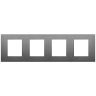 VIMAR - PLACCA 8M (2+2+2+2)INT71 INOX SATINATO 30669.72