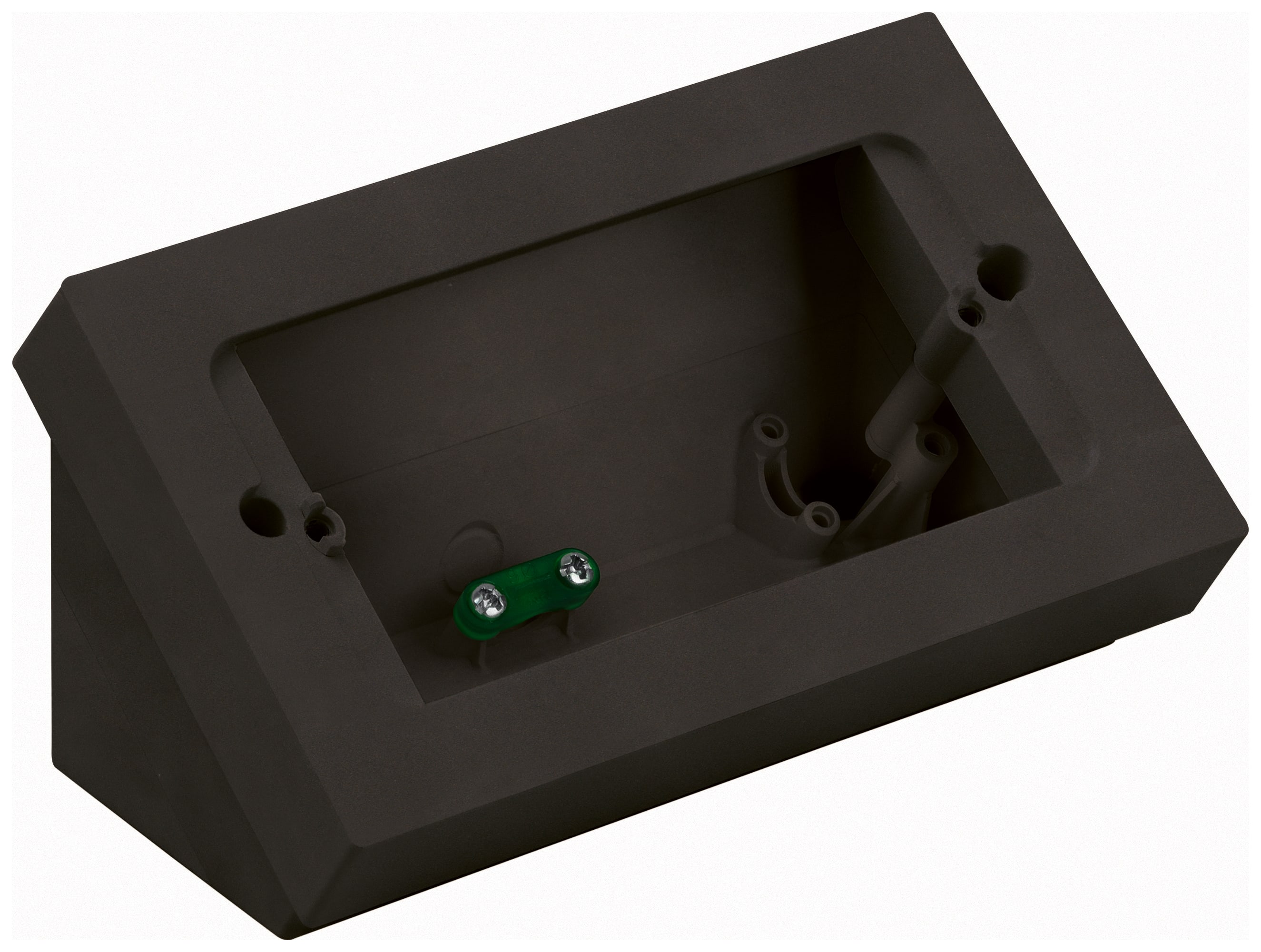 VIMAR - Scatola da Tavolo Nero Inclinabile con Altezza Variabile per 4 Moduli - Nero Profondità 44mm per Frutti - Supporto e Placca Inclusi