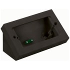 VIMAR - Scatola da Tavolo Nero Inclinabile con Altezza Variabile per 4 Moduli - Nero Profondità 44mm per Frutti - Supporto e Placca Inclusi
