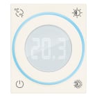 VIMAR - Termostato rotella IoT 2M bianco con uscita a relè 5(2) A 240 V, Bluetooth 5.0, ingresso sensore esterno, retroilluminazione LED regolabile.