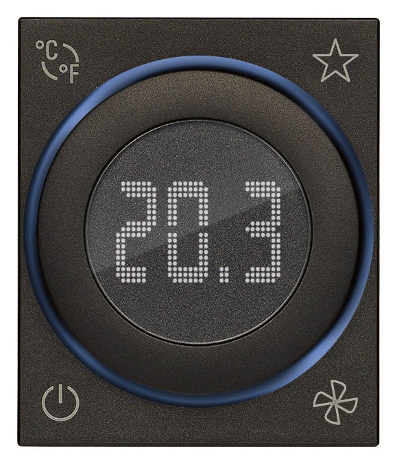 VIMAR - TERMOSTATO ROTELLA CONNESSO IOT2M NERO 30811.G