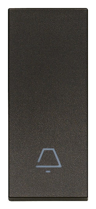 VIMAR - TASTO 1M ALLINEATO SIMB. CAMPANELLO NERO 31000.CG