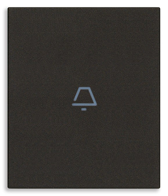 VIMAR - TASTO 2M ASSIALE SIMBOLO CAMPANELLO NERO 31000A.2CG