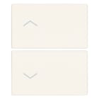 VIMAR - DUE MEZZI TASTI 2M SIMBOLI FRECCE BIANCO 31480.2FB