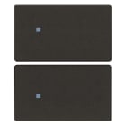 VIMAR - DUE MEZZI TASTI 2M NEUTRO PERS. NERO 31480.2G