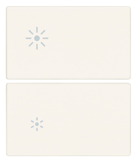 VIMAR - DUE MEZZI TASTI 2M DIMMER BIANCO