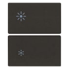 VIMAR - DUE MEZZI TASTI 2M DIMMER NERO