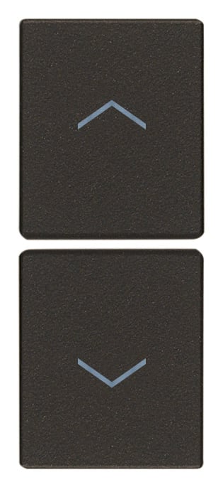 VIMAR - DUE MEZZI TASTI 1M SIMBOLI FRECCE NERO 31480.FG