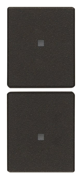 VIMAR - DUE MEZZI TASTI 1M NEUTRO PERS. NERO 31480.G