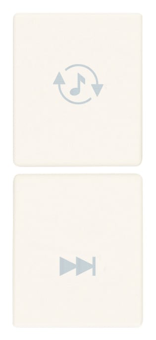 VIMAR - DUE MEZZI TASTI 1M SORG./TRACCIA BIANCO 31480.TB