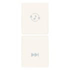 VIMAR - DUE MEZZI TASTI 1M SORG./TRACCIA BIANCO