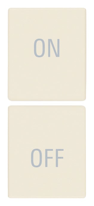 VIMAR - DUE MEZZI TASTI 1M SIMBOLI ON/OFF CANAPA 31480.YC