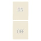 VIMAR - DUE MEZZI TASTI 1M SIMBOLI ON/OFF CANAPA 31480.YC