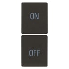 VIMAR - DUE MEZZI TASTI 1M SIMBOLI ON/OFF NERO 31480.YG