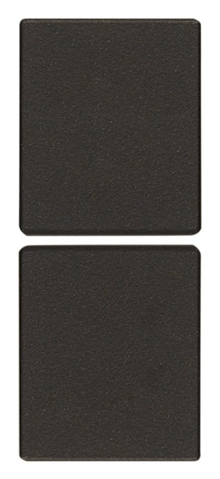 VIMAR - DUE MEZZI TASTI 1M FISSI NEUTRI NERO 31480.ZG
