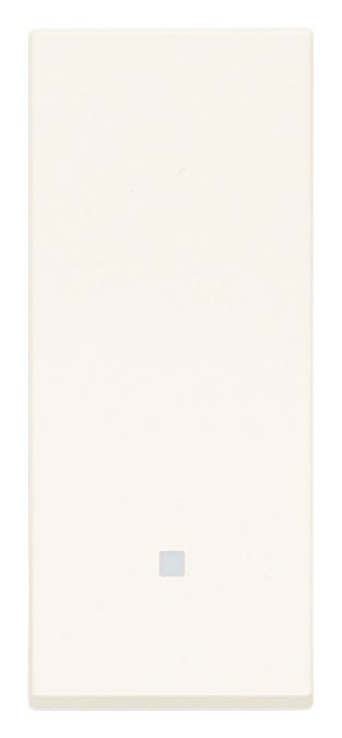 VIMAR - Tasto Allineato Neutro Bianco Intercambiabile Personalizzabile per Comandi Domotici KNX 1 Modulo 31481.B