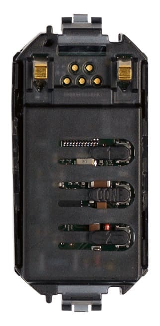 VIMAR - Attuatore XT By-me 2 relè, apparecchio di comando elettronico per domotica By-me Plus, uscita a relè 100-240 V per lampade e tapparelle. 32002