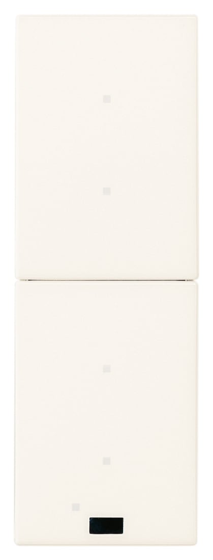 VIMAR - Comando doppio XT By-me advanced 1M bianco, apparecchio di comando piattaforma XT per domotica By-me Plus, 4 pulsanti, LED stato e individuazione. 32024.B