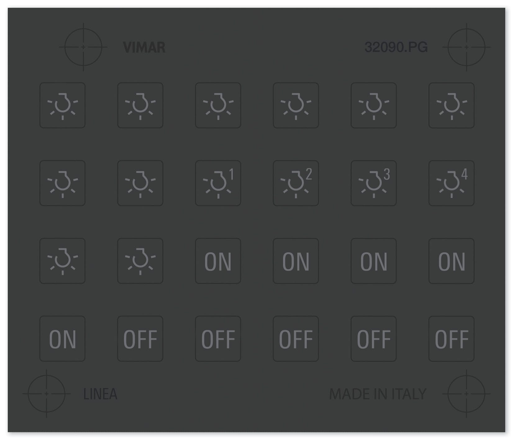 VIMAR - FOGLIO ETICHETTE XT 1M PERS. NERO 32090.PG