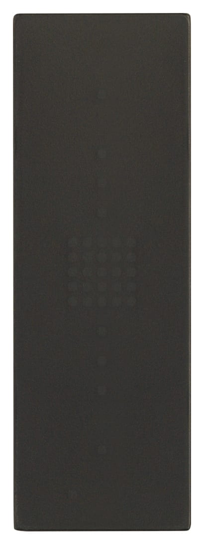 VIMAR - Comando XT KNX 1M nero, apparecchio di comando linea piattaforma XT, standard KNX, 2 pulsanti, LED stato e individuazione, personalizzazione simboli.