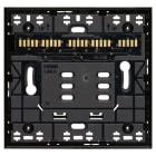 VIMAR - Supporto Elettrificato 2 Moduli Incasso Linea Piattaforma Xt per Scatole Ø 60 Mm Nero 32602.G