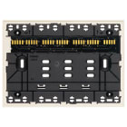 VIMAR - Supporto Elettrificato 3 Moduli Incasso Linea Piattaforma Xt con Viti per Scatole 3 Moduli Canapa 32603.C