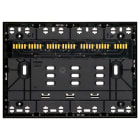 VIMAR - Supporto Elettrificato 3 Moduli Incasso con Viti per Scatole 3 Moduli - Nero Linea Piattaforma Xt 32603.G