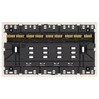 VIMAR - Supporto Elettrificato 4 Moduli Incasso Linea Piattaforma Xt con Viti per Scatole 4 Moduli Canapa 32604.C