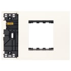 VIMAR - Supporto Misto Elettrificato per 1 Nodo e 1 Modulo Frontale Xt, 2 Dispositivi Standard, Viti, Scatole 3 Moduli, Completo di Placca Bianco