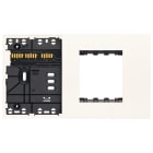 VIMAR - Supporto Misto Elettrificato per 1 Nodo, 1 Attuatore e 2 Moduli Frontali Xt, 1-2 Dispositivi Standard, Viti, Scatole 4 Moduli, Placca Bianco