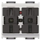 VIMAR - DUE PULSANTI SEMPLICI + RELE BIANCO R16965.B