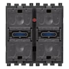 VIMAR - Ricambio Pulsanti Basculanti e Attuatore Tapparella con Lamelle Orientabili e Uscita a Relè per Motore 0,6 2A 120-230V~ con Tasti Intercambiabili