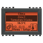 VIMAR - Centrale Touch Screen Grigio - Ricambio Controllo Domotica Monocromatico, Sensore Temperatura, Accessorio V51923, Connettore Rj45, Cavo V51921. R21509