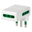 VIMAR - Adattatore Multipresa Salvaspazio Sicury 250V Bianco Max 1500W Spina Standard Italiano Tipo S17 P17/11 Tre Prese