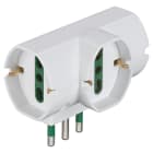 VIMAR - Adattatore Multiplo Verticale Sicury 250V Bianco - Tre Prese Universali 16A P40