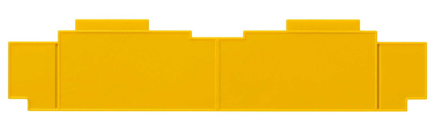 VIMAR - Separatore Centralino Estetico 12M Removibile per Centralini 24 e 36 Moduli, Giallo