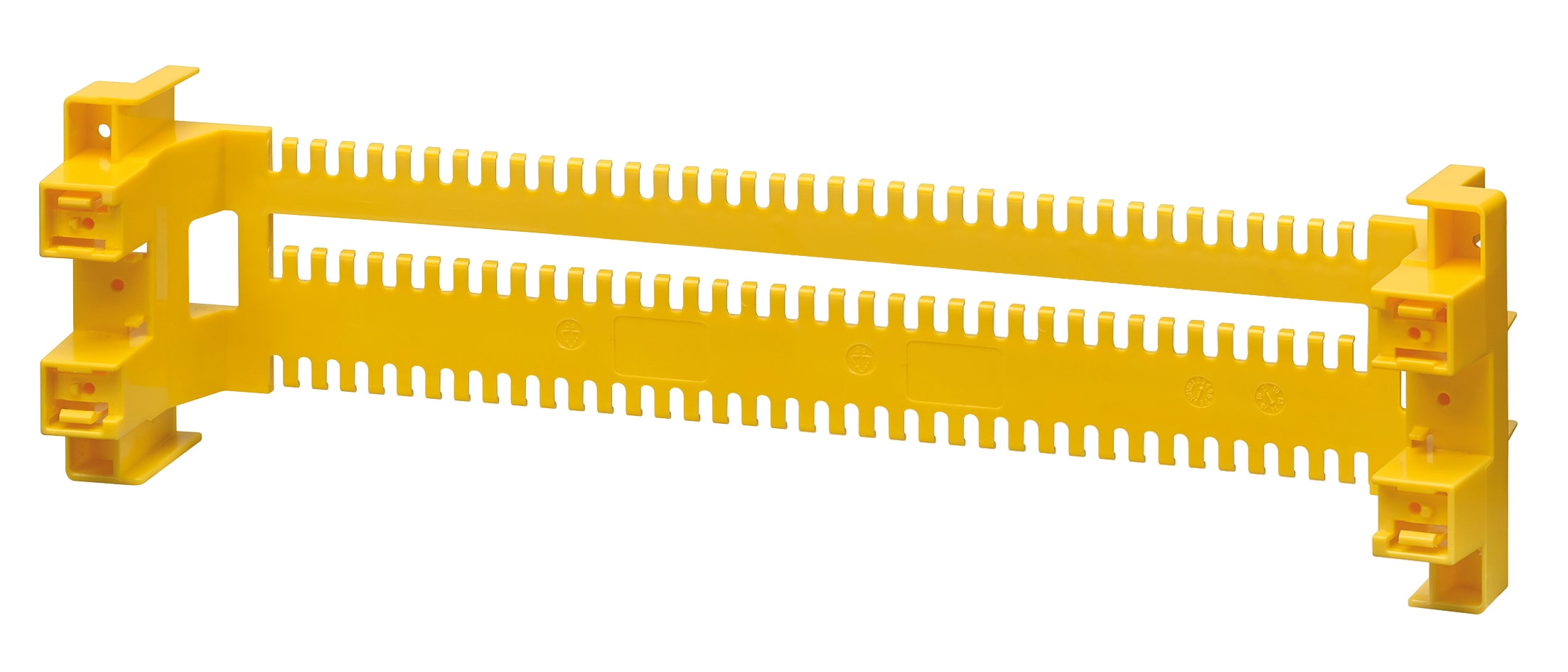 VIMAR - Flangia Ferma Tubi Central Estetico 18M Moduli Removibile Utilizzabile Batteria Verticale Centralini Giallo Agganciare Scatola V53583